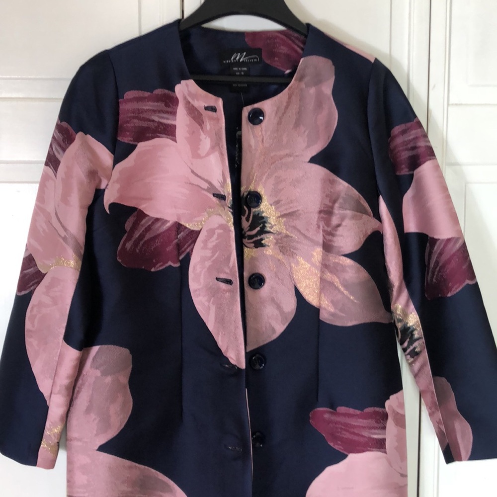 NEW M Midnight Velvet Light Spring Summer Coat - Picture 2 of 10